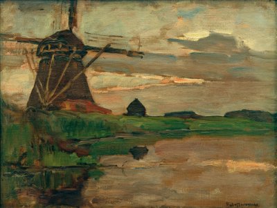 Oostzijder Mill by Piet Mondrian